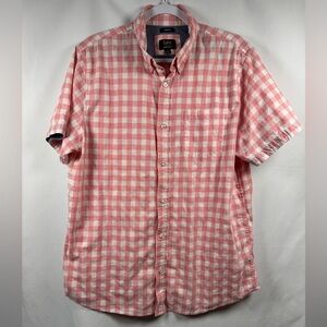 Lee Men's Pink Checkered Shirt L